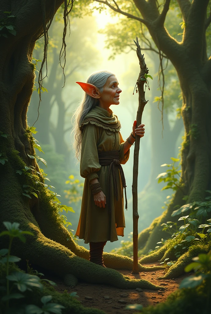 An old elf woman


