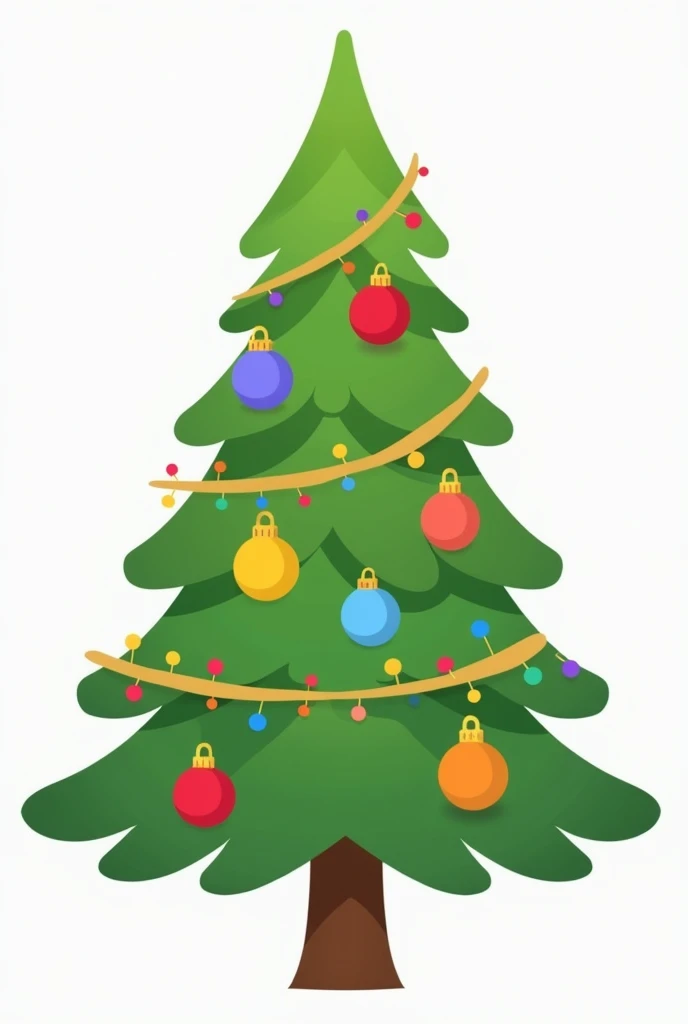 Clipart of a Christmas tree with 1 blue ball, 1 red ball,1 yellow ball,1 red ball,1 purple ball and 1 orange ball.
Exactly what I typed I need