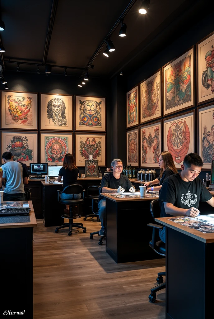 Tattoos Studio name is Eternal, Tattoo Studio in Tattoos