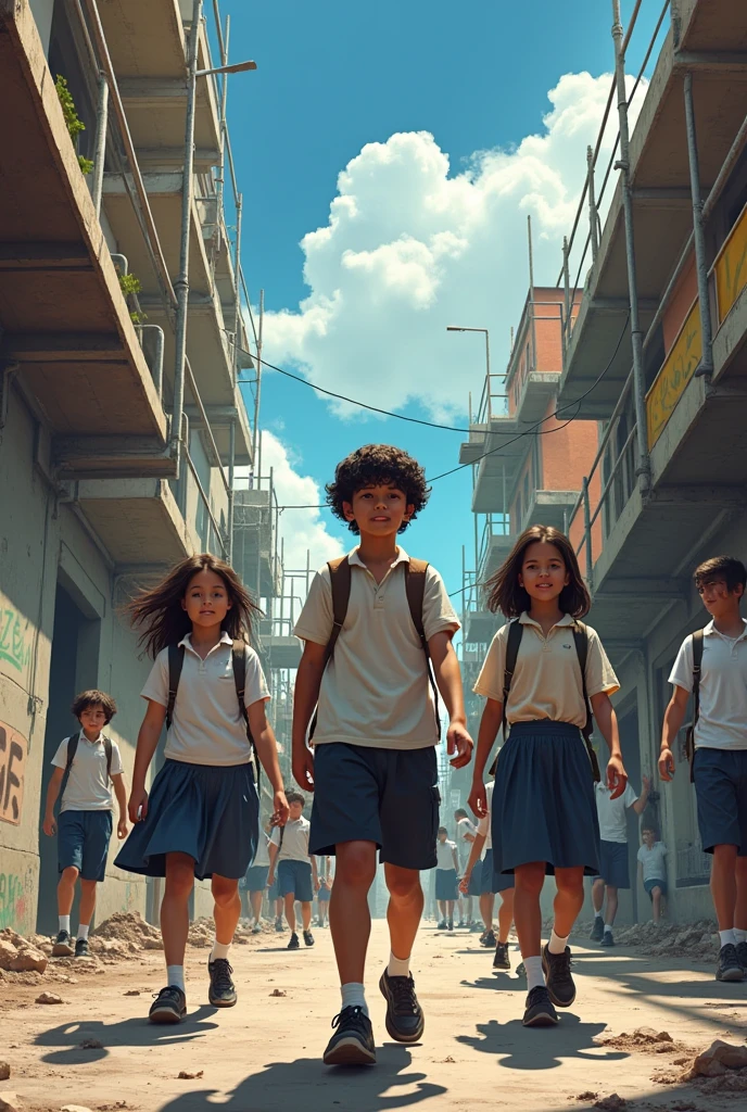 In schools, in the streets of Campos, Constructions/ We are all soldiers