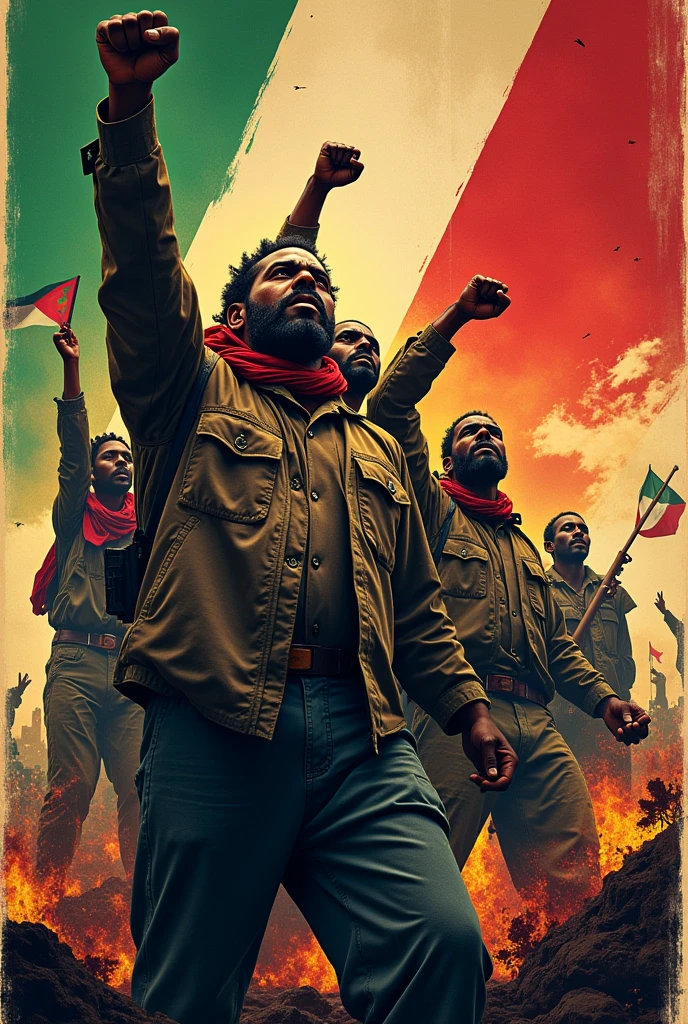 Free Palestine Sudan and Congo poster