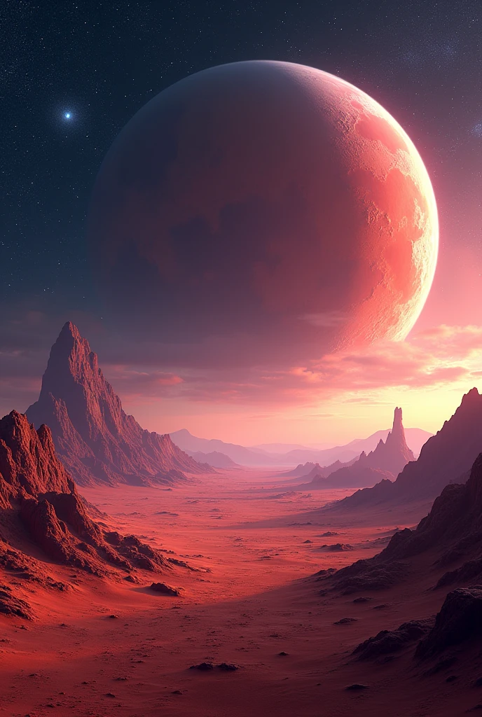 space and mars animated background