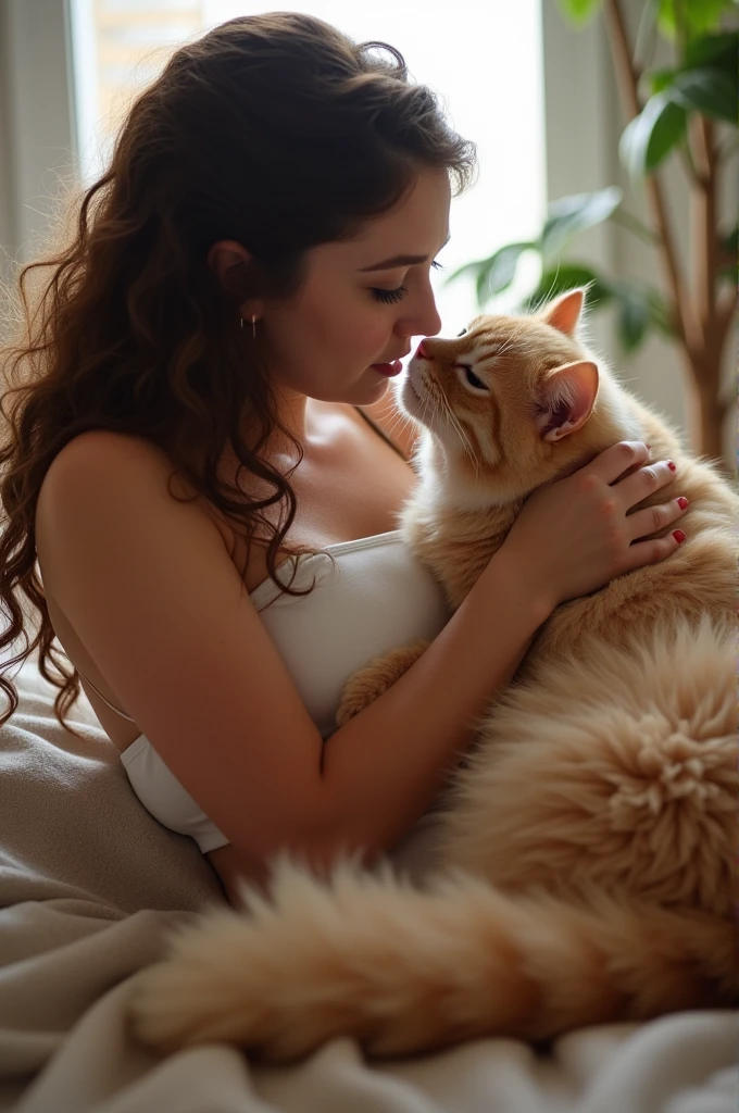 A chubby girl giving her pussy
