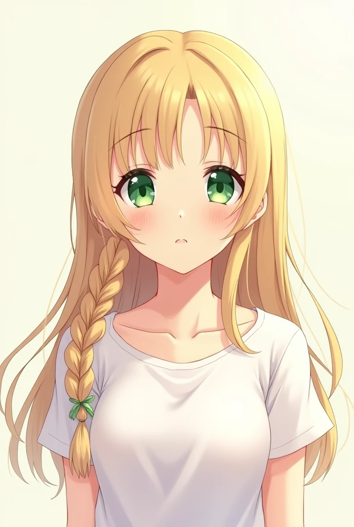 Blonde Hair, choker,(Green Eyes:1.5), Long Hair,gym uniform,blush,break looking at viewer, break outdoors,(masterpiece:1.2), highest quality, High resolution, Unity 8k, (Beautiful fine details:1.6), Highly detailed face, Perfect lighting, Highly detailed CG, Perfect hands, Perfect Anatomy