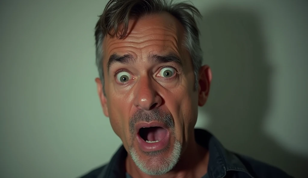 A man shoking reaction 