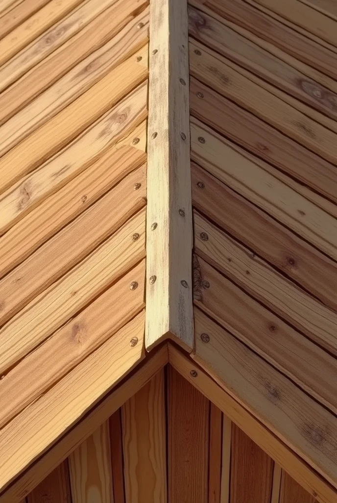 Create an Instagram post image showcasing an overhead view of a wooden roof. The roof should be the central focus, highlighting the natural wood grain and texture. Ensure that the brand name 'Madetech's' is clearly visible, either as a bold text overlay on the roof or as an integrated logo that stands out against the wood. The design should be clean, modern, and optimized to capture attention on social media, with a This should help ensure that "Madetech's" is prominently featured in your Instagram post.