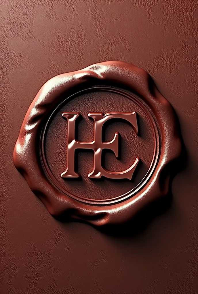 Logo for hakimi's event management company in a wax stamp embossed 