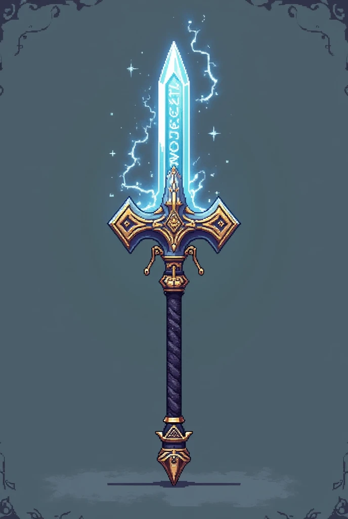 make a back item looks like stormbraker with a 2d graphics like ninja saga in a HORIZONTAL position, without human, just the back item with plain background make it horizontally position