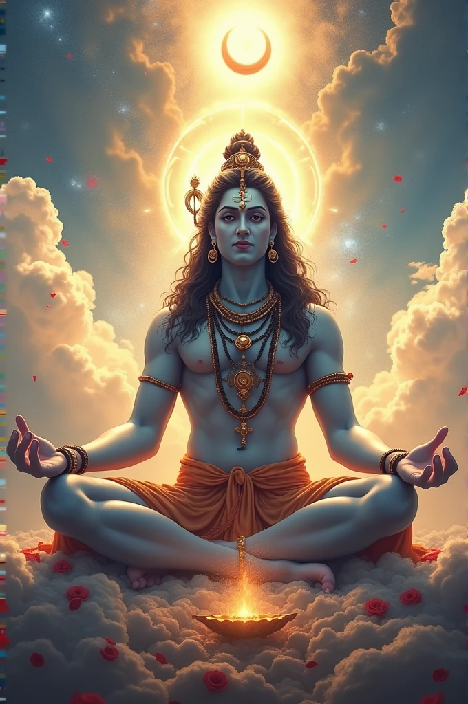 Lord shiv on Mundra roop in heaven