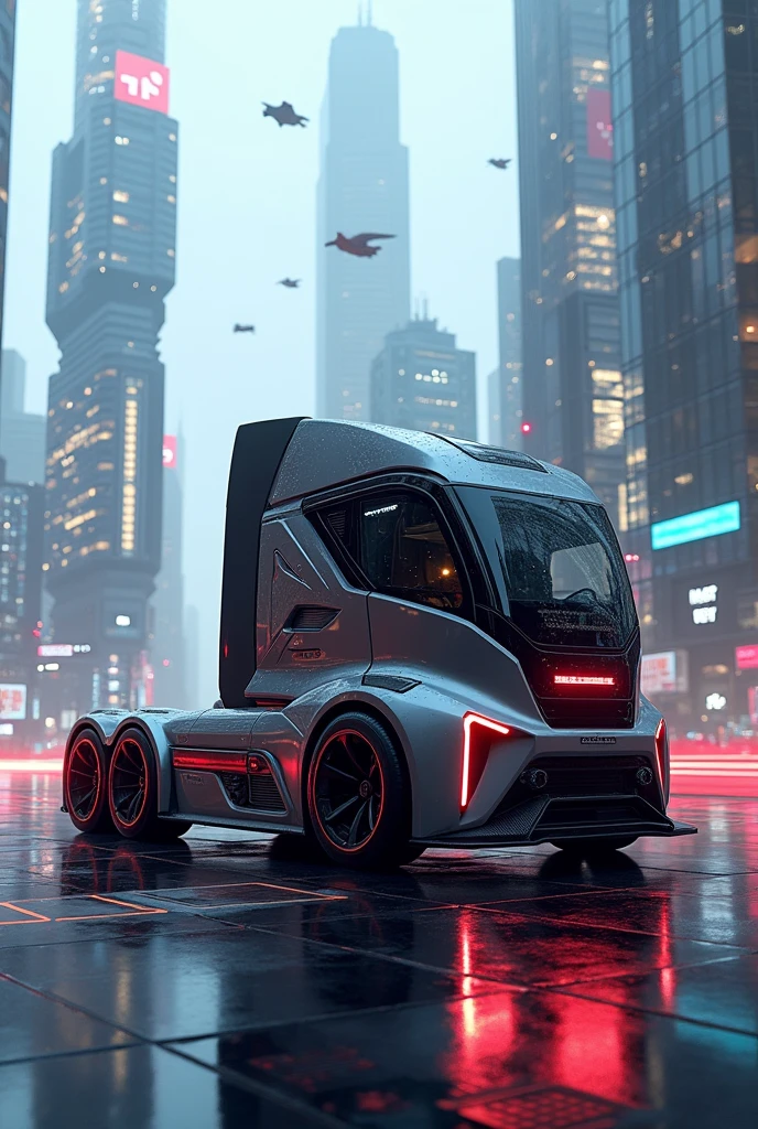 Please generate a futuristic truck.