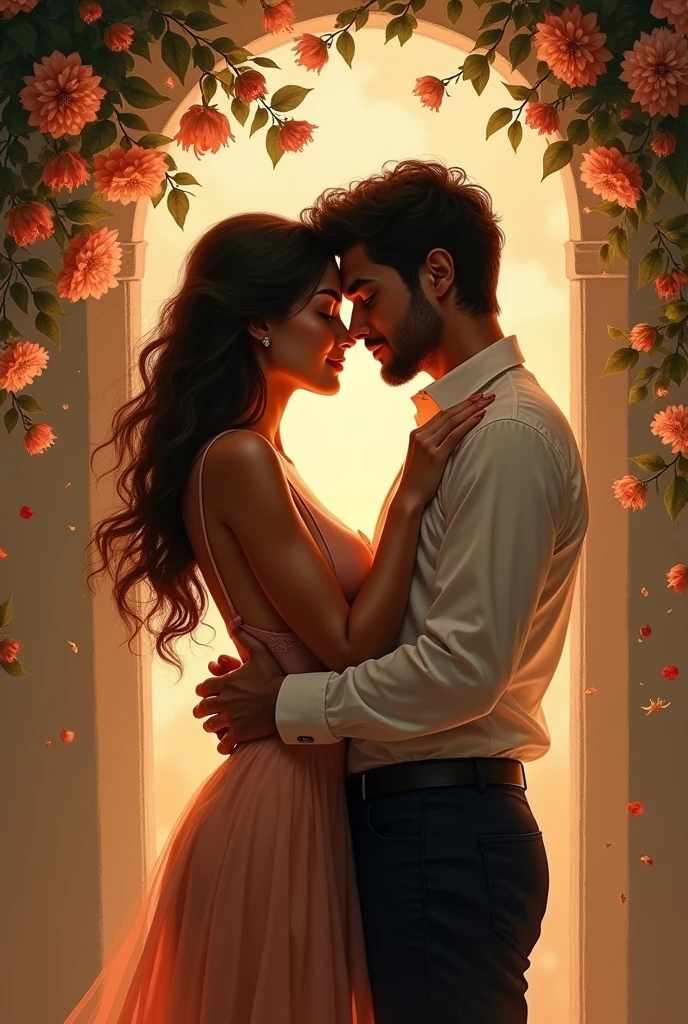 Sensual hero couple completing 11 years in a relationship vinyl record cover