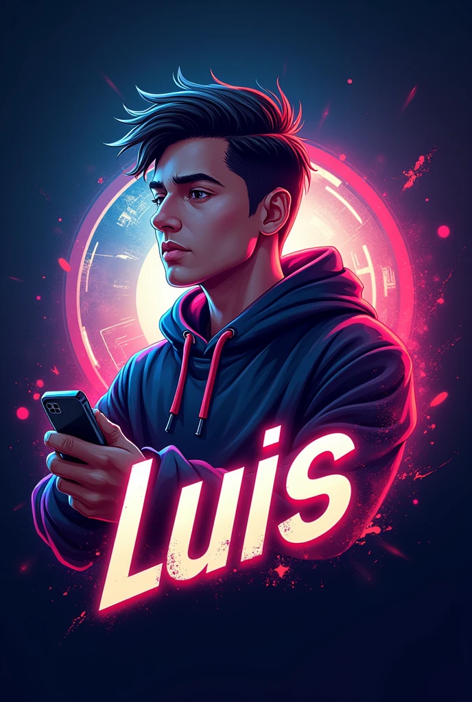 Gamers logo with Luis' name