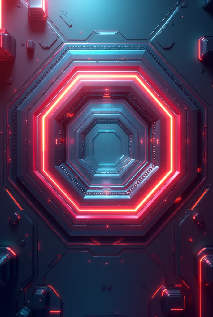 Digital hexagon abstract background