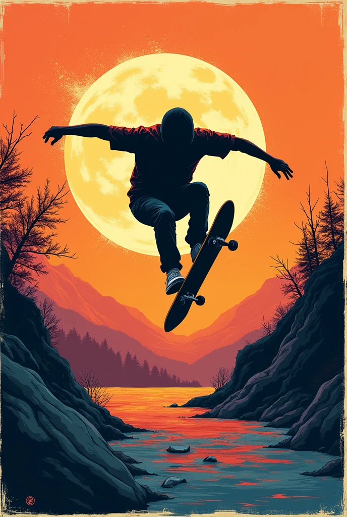 cover for a brand manual for a skate festival called down hill