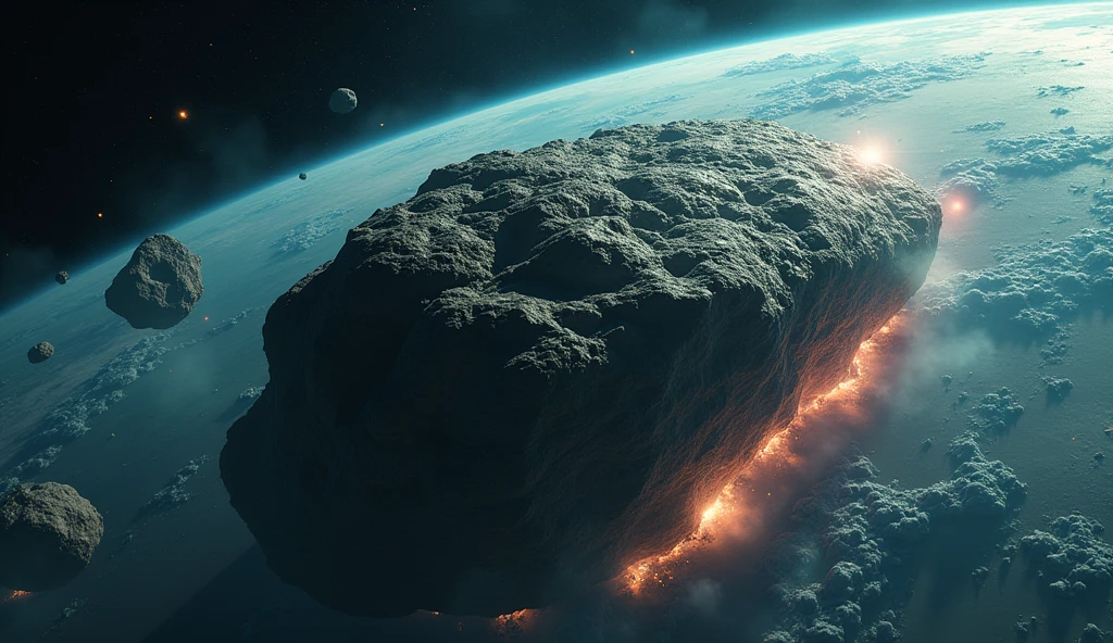 Asteroid destroy the earth 