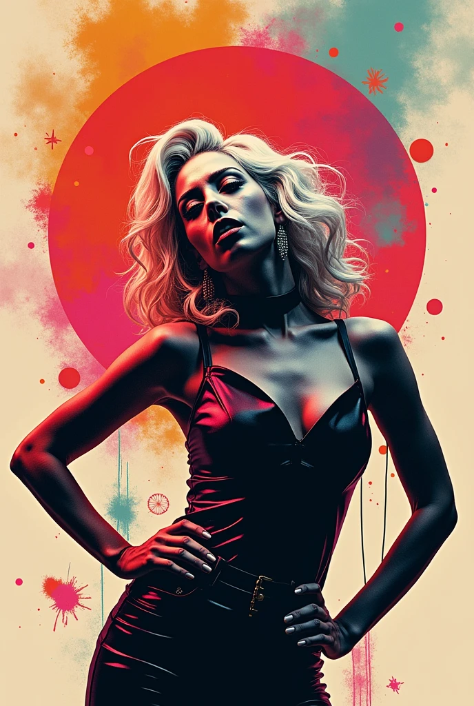 existe existe Marilyn Monroe, Colored blonde hair, standing, 3D neon art of a woman's body, neon-noir background, femme fatale cyberpunk, seductive cyberpunk dark fantasy, cyberpunk strip clubs, cyberpunk 20 years. oh model girl, cyberpunk oppai, flag, high definition cg society, cg society masterpiece, trends on cgstation, KDA, random hair, looking at the camera, gigantic breastss, neckleace, (highly detailed skin:1.2), 8k hd, dslr, super lighting, high qualiy, film grain, high resolution, highy detailed, hyperrealisti, beautiful face, Body cute, beautiful eyes nose lips, seductive expression, very bold, top visible, photo by full body, standing legs apart, pale skin, translucent and shiny, most beautiful face, cute, (well-defined pubic hair:1.2)), (dark smooth black background:1.4))