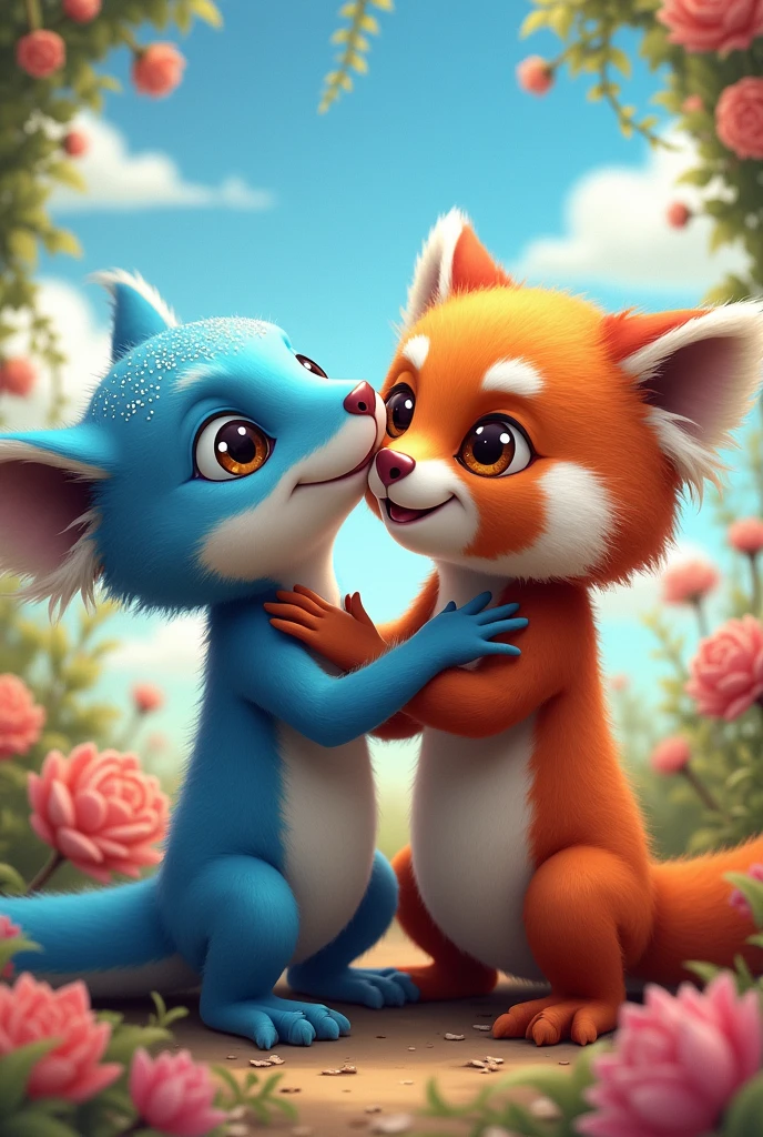 birthday blue gecko red panda love 