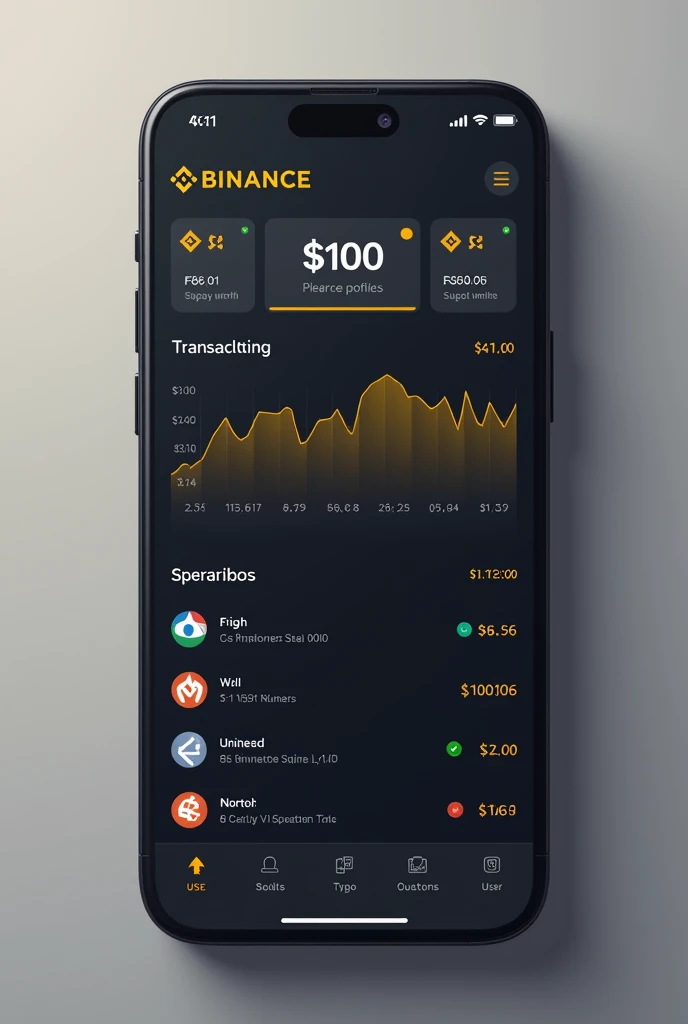 Binace 100 dollar wallet screenshot 
