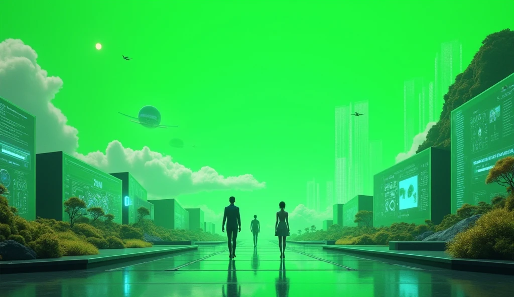 2029 written green background