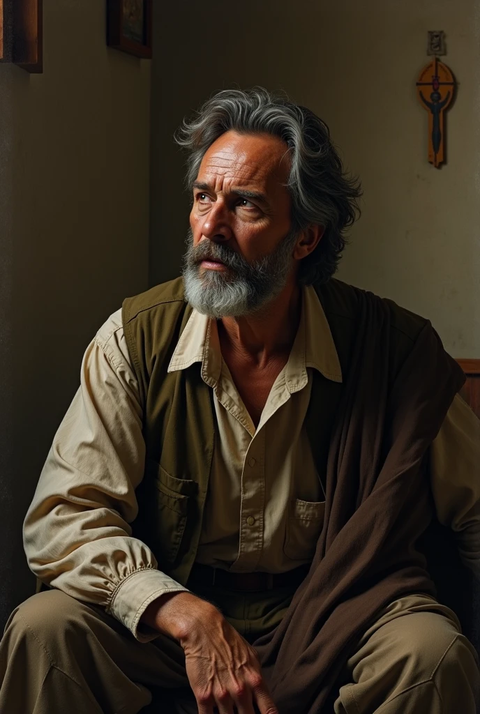 Create an image of Valjean's transformation from Victor Hugo's Les Misérables