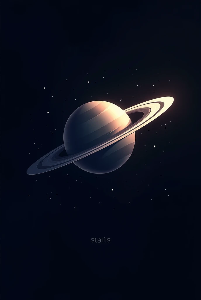 an original logo for a vape shop with a Saturn planet theme