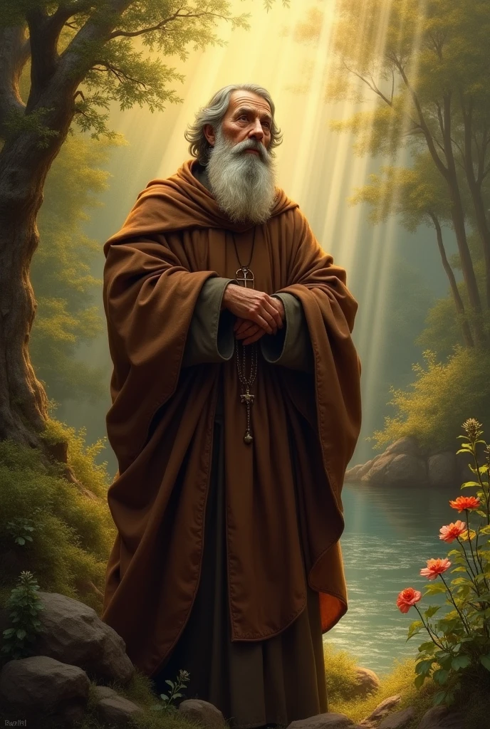 A painting of Saint Anthony