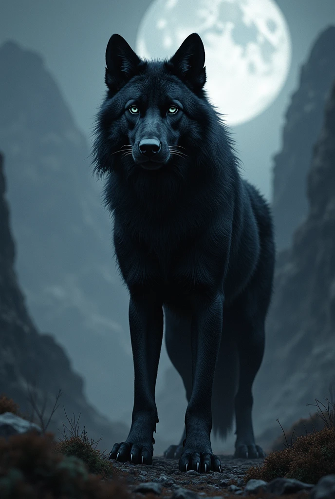 You could create an image with a black wolf in the background and the text ARIA23 in letters that stand out