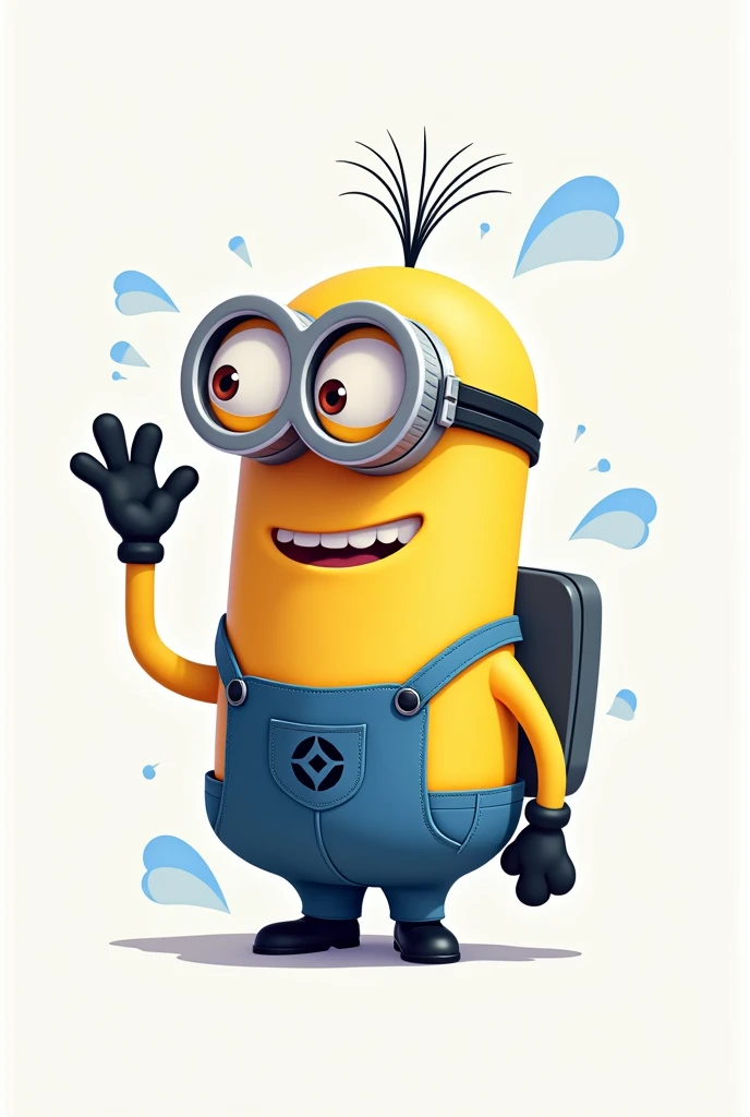 Logo for Nerfários Company with ergonomics theme,based on minions