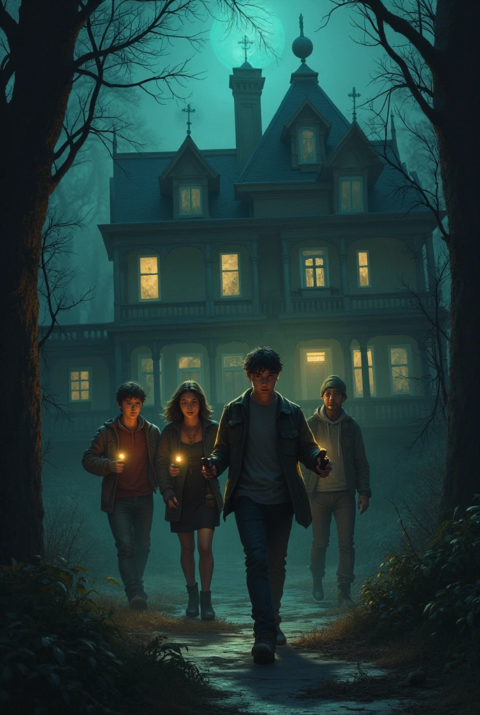 A group of friends decide to spend the night in an abandoned mansion, armed only with their wits and a few ghost-hunting gadgets. As the night progresses, they begin to experience disturbing phenomena and discover disturbing clues about the mansion's past.