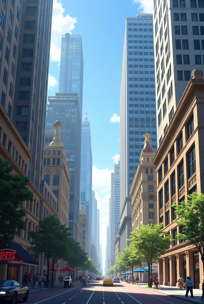 i need a highrise buildings street