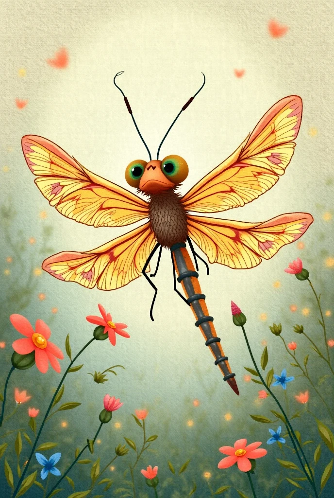 cute little dragonfly, scross stitch pattern
