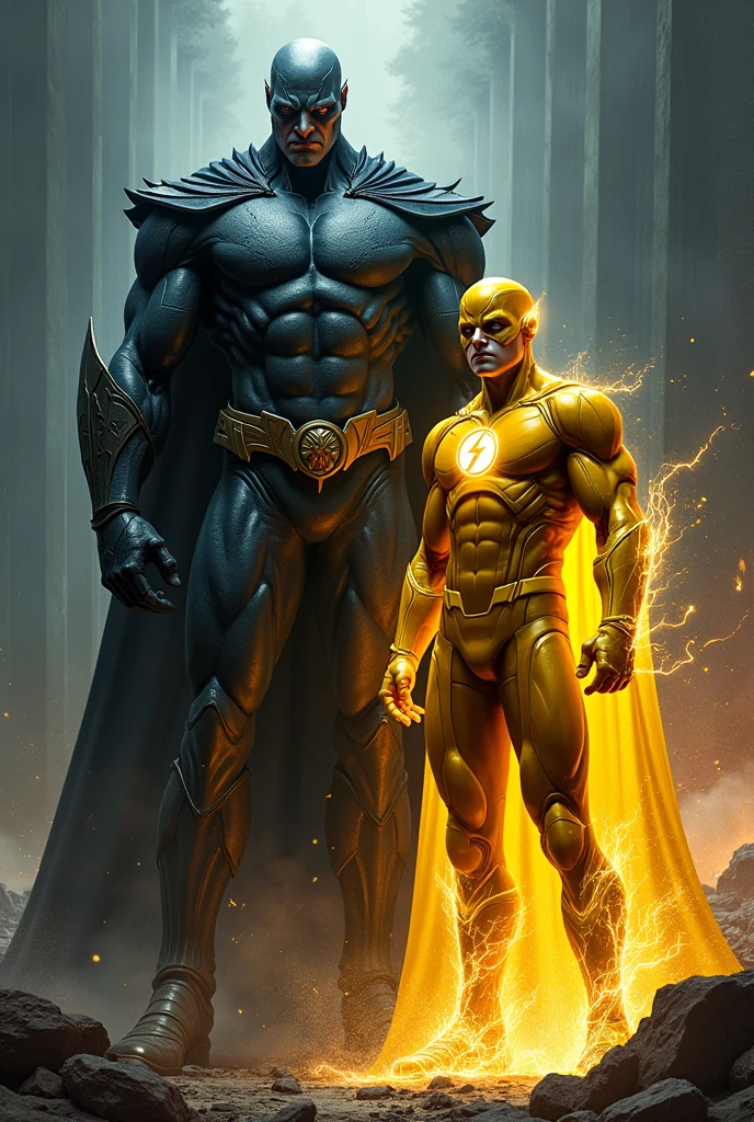 An image of Darkseid from Justice League with reverse flash
