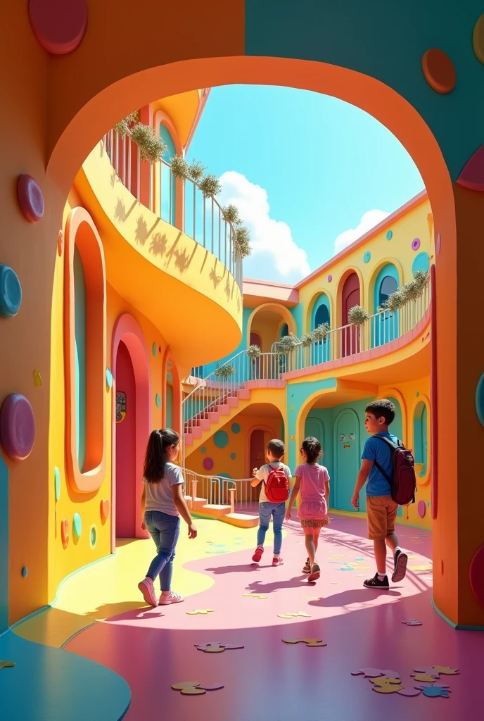 Make it so that children see in a school that is more fun and playful
