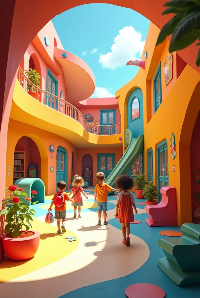 Make it so that children see in a school that is more fun and playful