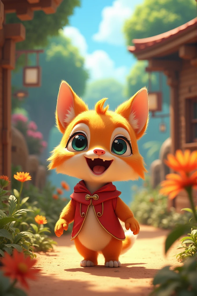Animated children&#39;s film welcome
