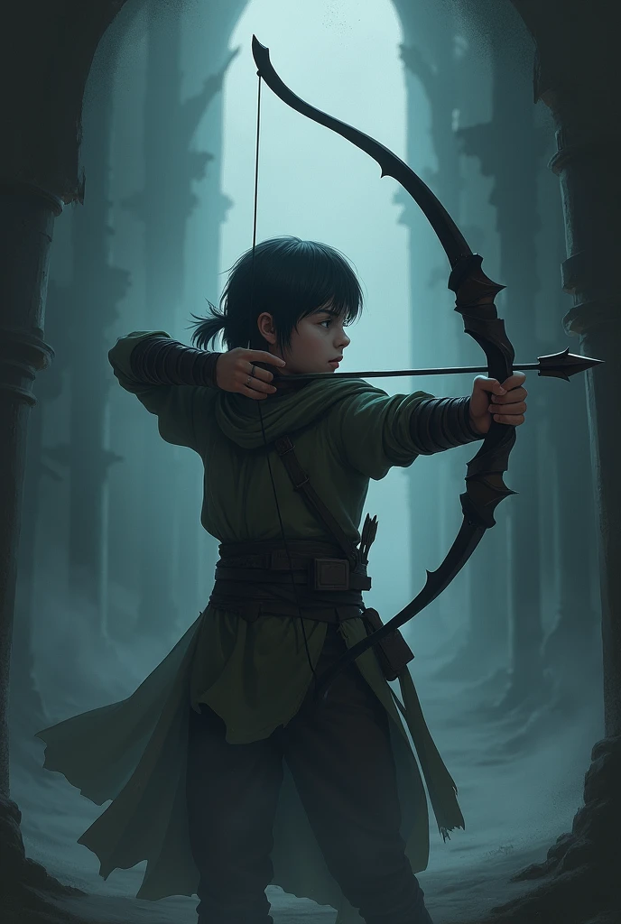 shadow archer young rpg face looking left