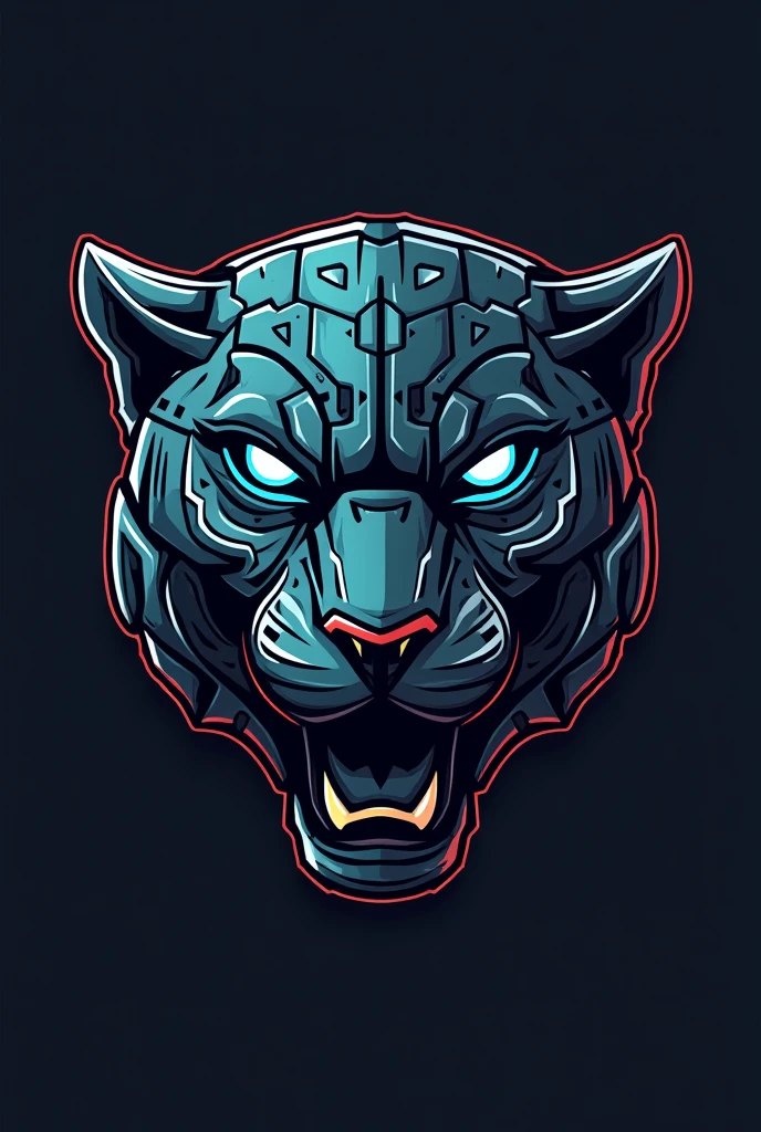 Create various Logos with the head of a robotic jaguar