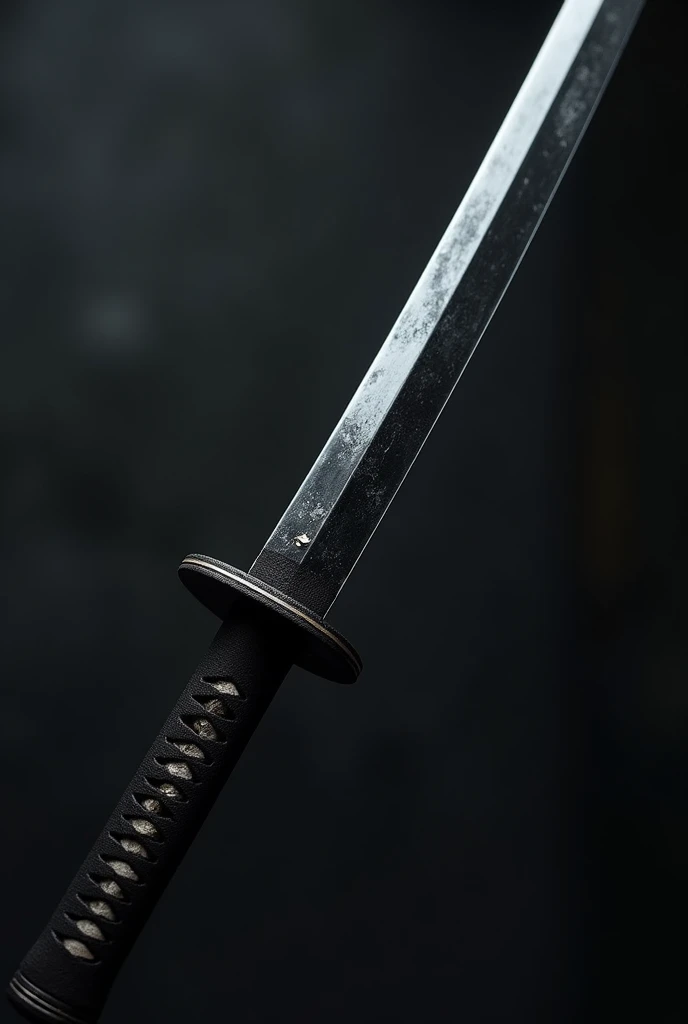 Full Long Black Katana, the handle is short, the blade katana is long and sharp, only one side blade
