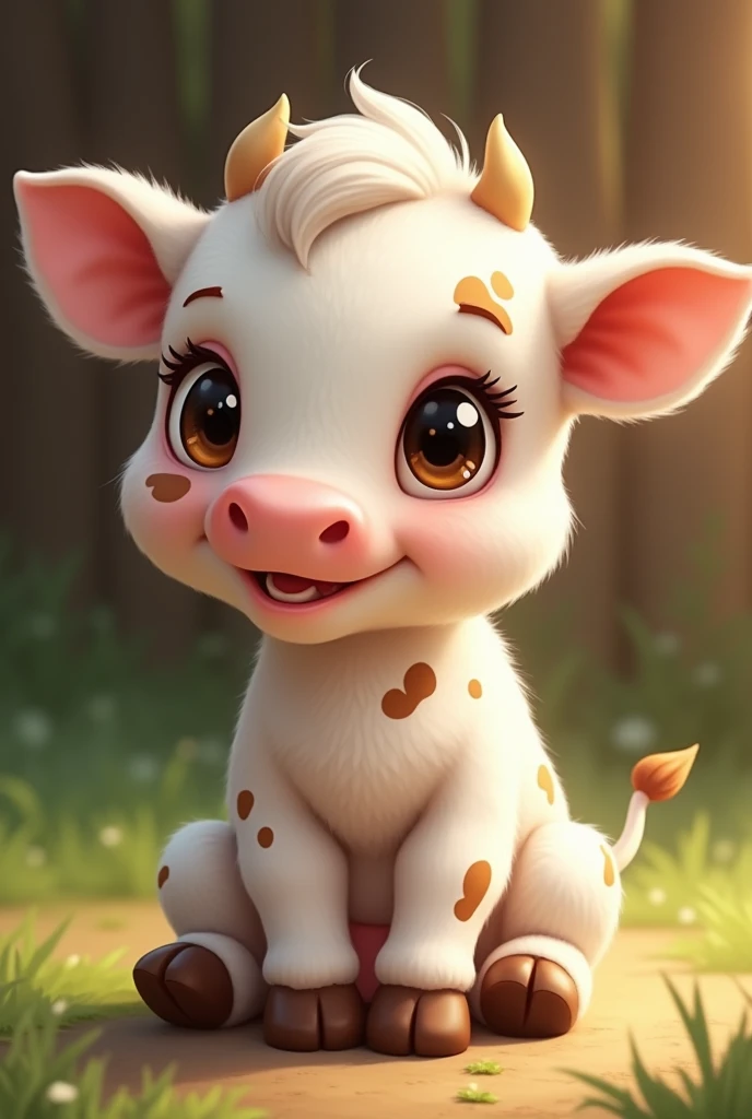 Bébé vache trop mignon 