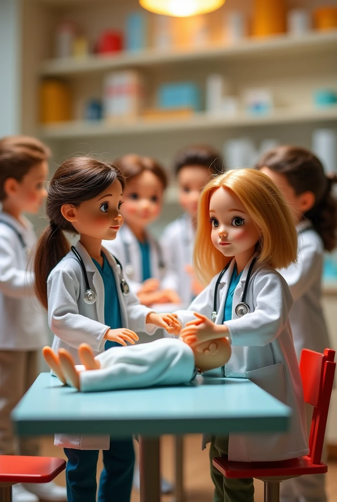 Photo for WhatsApp group.
A group of doll doctors come out, man and women Insert the following text into the image "Medicine 2nd D"