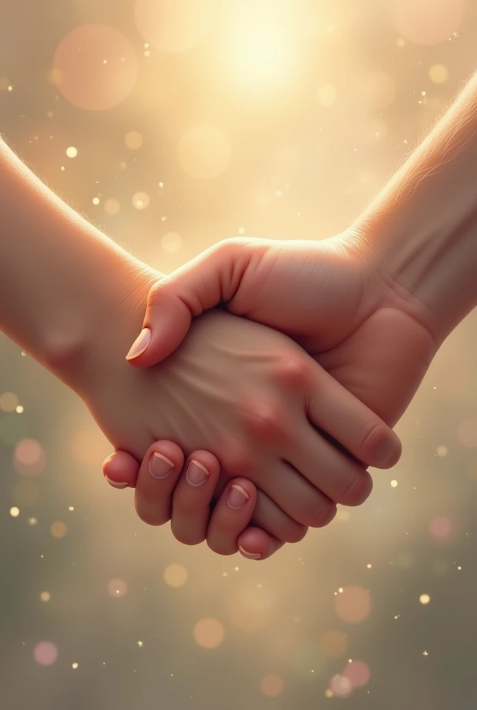 2 hands holding each other in love