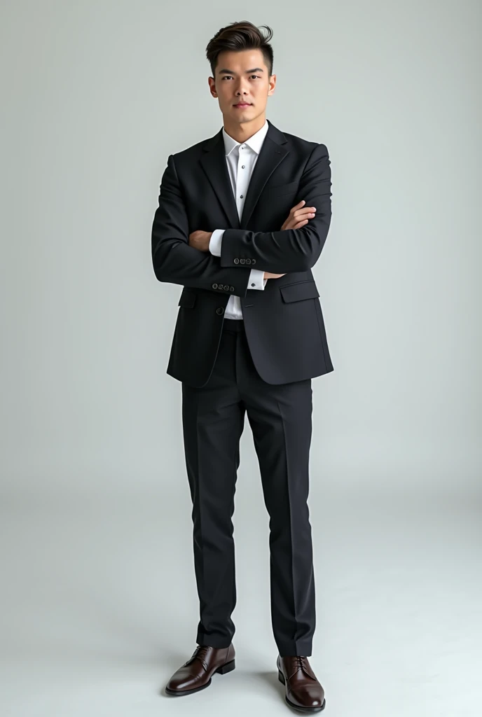 Single man of 25 in a suit
