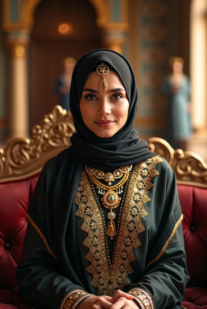 Muslim Girl rich have many dollar 
