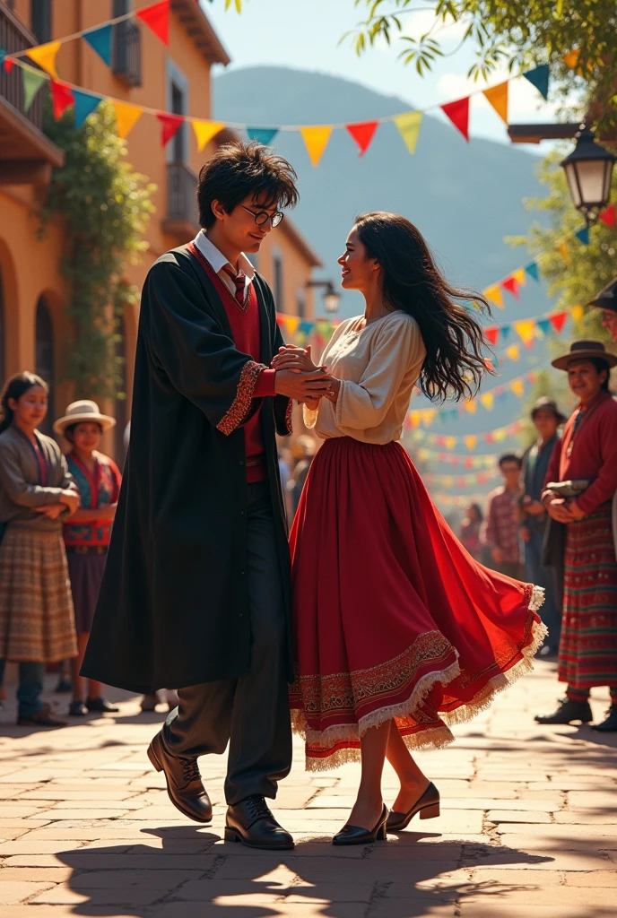 Harry Potter dancing Chilean cueca from Chile