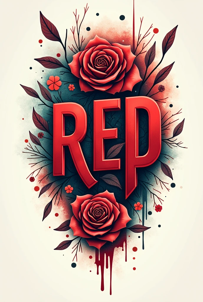 Give me an idea for a tattoo, where the words “Red” and “Rep” match, but at the same time each one can be read as something different