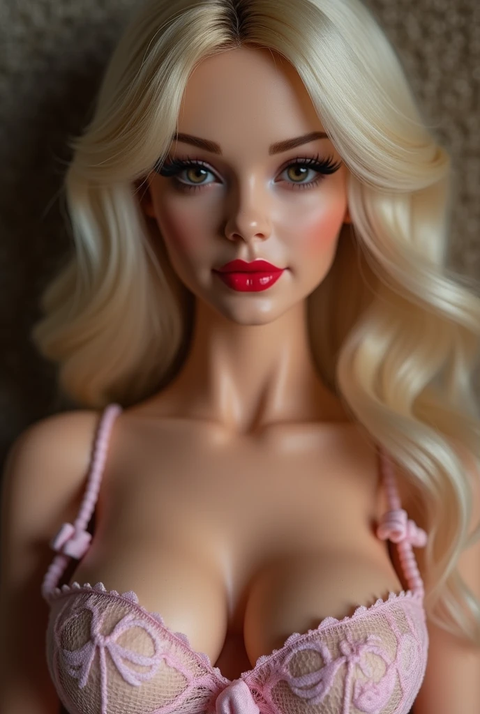 Rubia alta ,de cuerpo esbelto pechos grandes y pesados cintura delgada y caderas anchas piernas torneadas, posando sensual y provocativa despampanante cuerpo completo 1.2 naturaleza salvaje (Barbie)