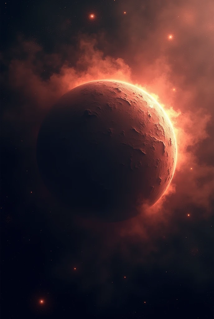 Dark planet with dark energy around