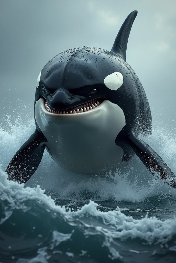 Bad and angry orca