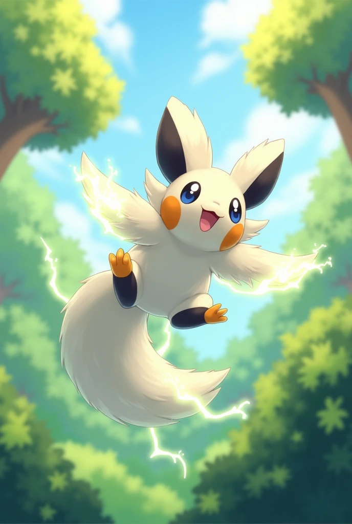 Emolga flying cute squirrel Pokémon
