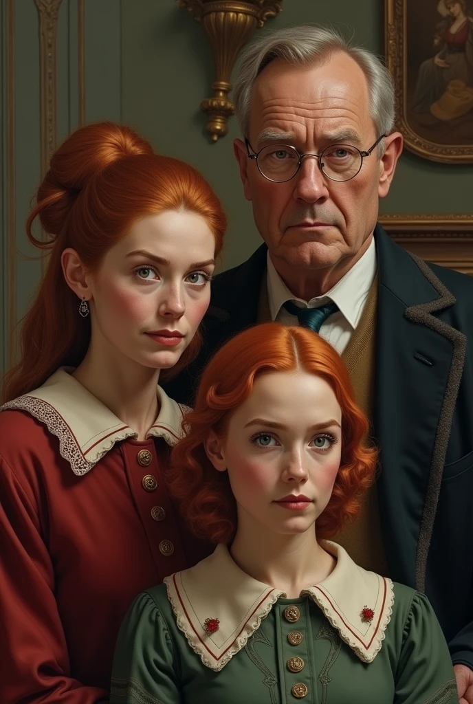 O retrato da petunia, lylian e thomas evans de Harry Potter